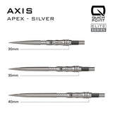Harrows Apex Axis Elite Series Quick Points-18-Black-30mm-Premier Darts