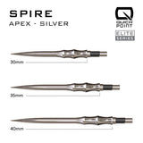 Harrows Apex Spire Elite Series Quick Points-18-Black-30mm-Premier Darts