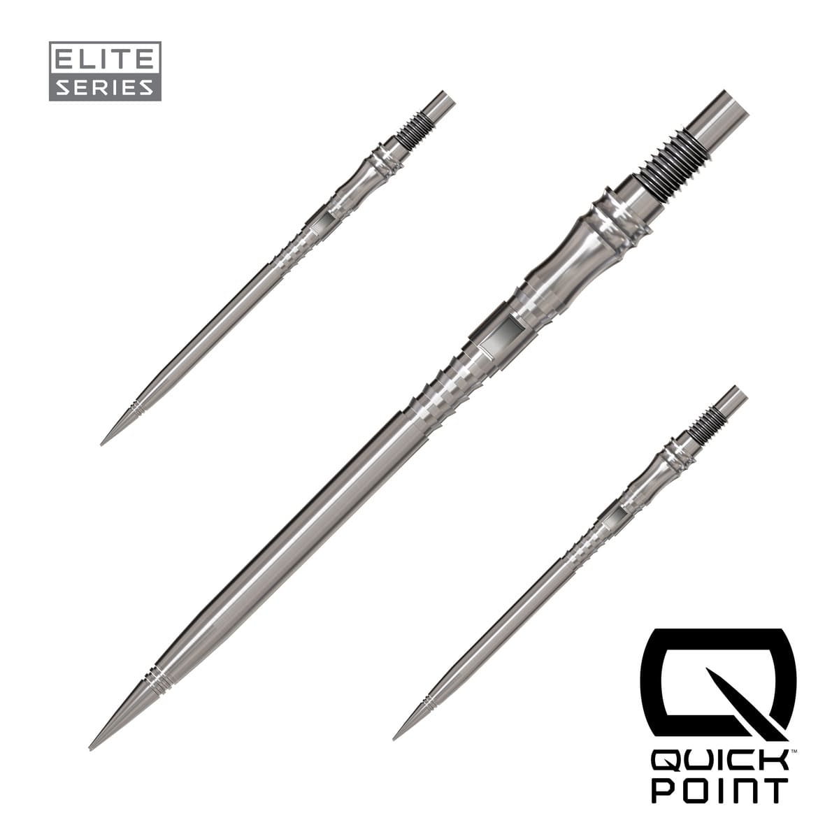 Harrows Apex Axis Elite Series Quick Points-17-Silver-40mm-Premier Darts