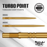 Shot Turbo Steel Tip Points-5-Black-30mm-Premier Darts