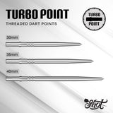 Shot Turbo Steel Tip Points-9-Black-30mm-Premier Darts