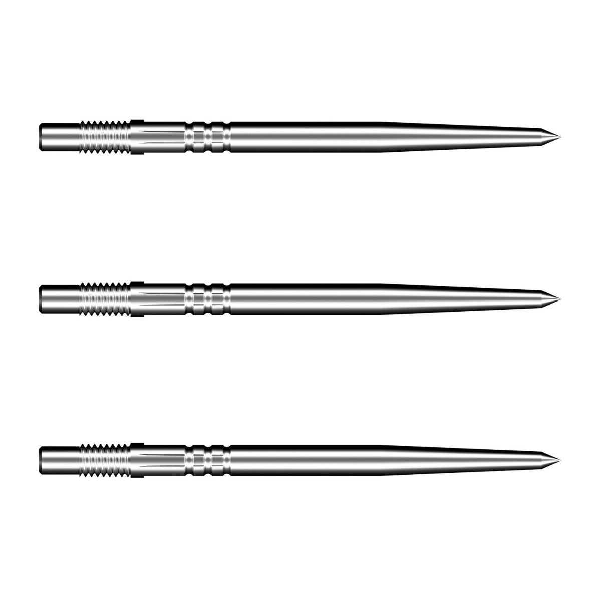 Shot Turbo Steel Tip Points-8-Silver-30mm-Premier Darts