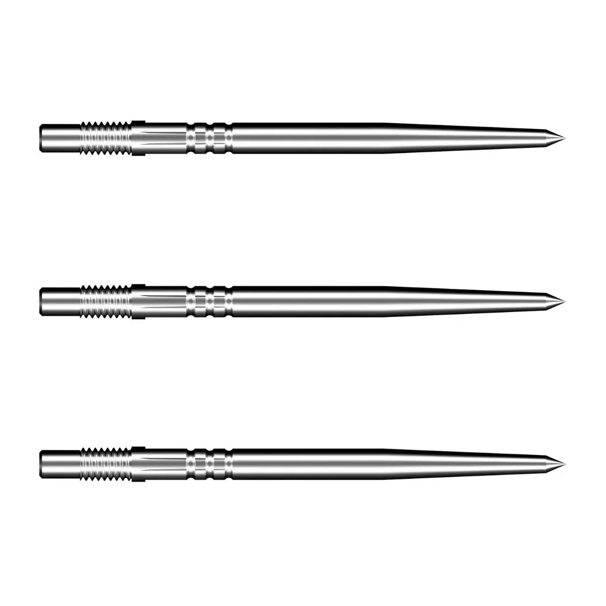 Shot Turbo Steel Tip Points-8-Silver-30mm-Premier Darts