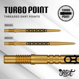Shot Goths Turbo Steel Tip Points-6-Black-30mm-Premier Darts
