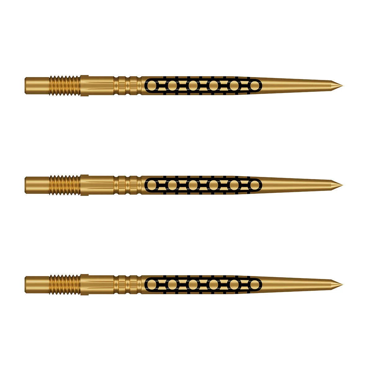 Shot Goths Turbo Steel Tip Points-5-Gold-30mm-Premier Darts