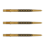 Shot Goths Turbo Steel Tip Points-5-Gold-30mm-Premier Darts
