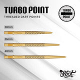 Shot Kapene Gold Ti Turbo Steel Tip Points-5-30mm-Premier Darts