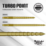 Shot RS Turbo Steel Tip Points-7-Black-30mm-Premier Darts