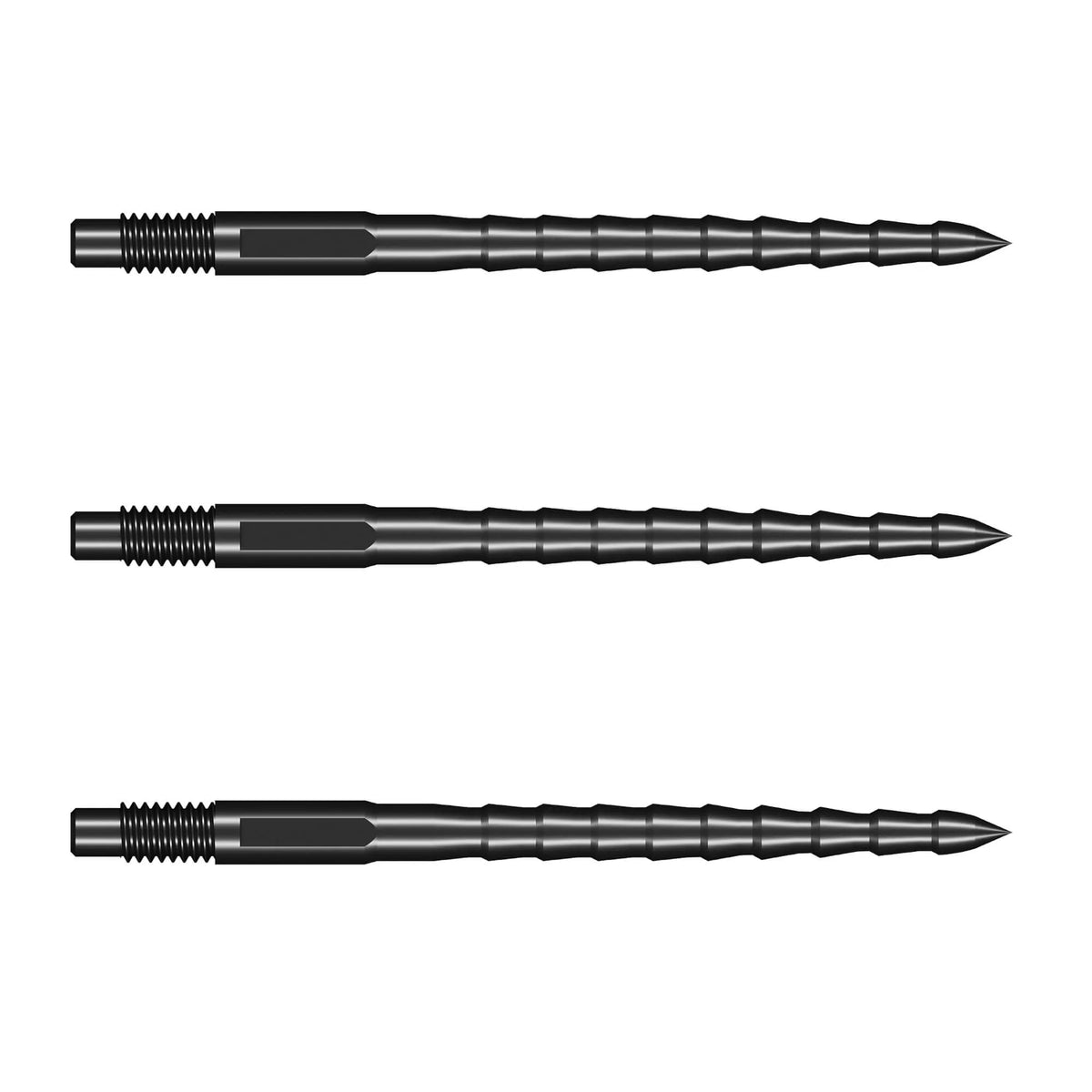 Shot RS Turbo Steel Tip Points-4-Black-30mm-Premier Darts
