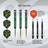 Shot Pro Series Stowe Buntz 2.0 Black 90% Tungsten Steel Tip Darts-4-23 GRAM-Premier Darts