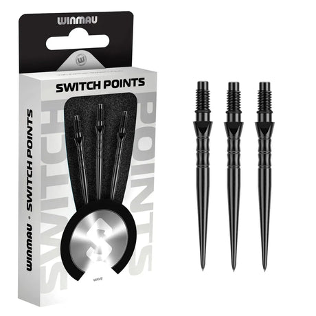 Winmau Switch Point Wave-4-Black-26mm-Premier Darts