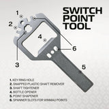 Winmau Switch Point Wave-3-Black-26mm-Premier Darts