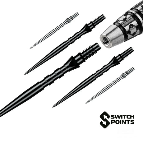 Winmau Switch Point Groove-1-Black-26mm-Premier Darts