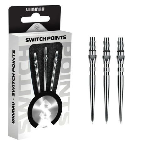 Winmau Switch Point Groove-8-Silver-26mm-Premier Darts