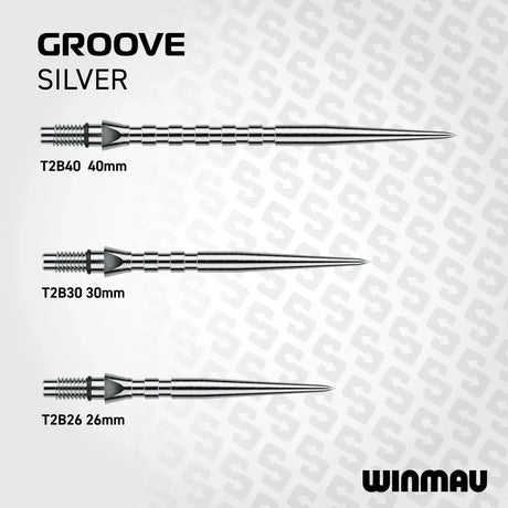 Winmau Switch Point Groove-10-Black-26mm-Premier Darts