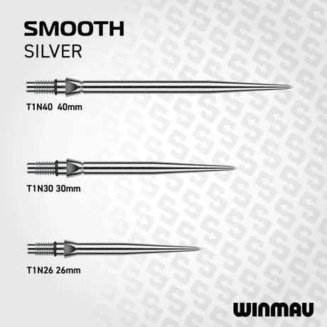 Winmau Switch Point Smooth-10-Black-26mm-Premier Darts