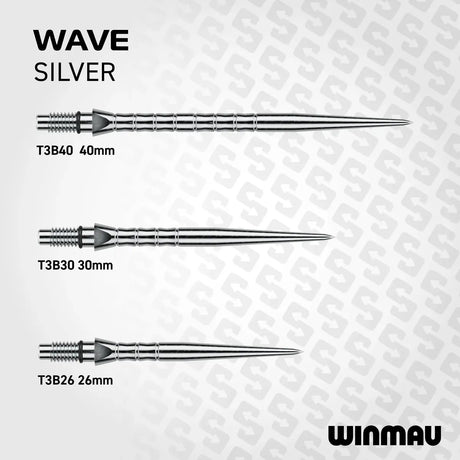Winmau Switch Point Wave-10-Black-26mm-Premier Darts