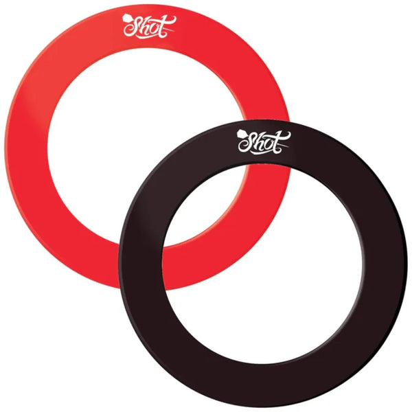 Shot 1 Piece Dartboard Surround-1-Black-Premier Darts