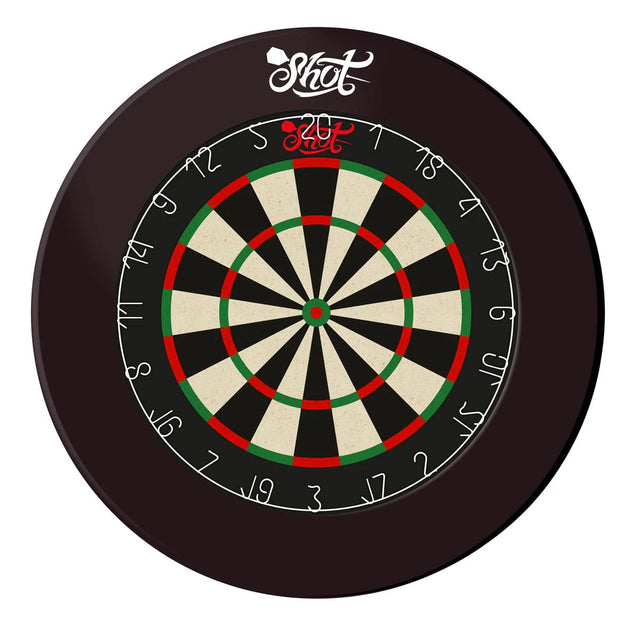 Shot 4 Piece Dartboard Surround - Black