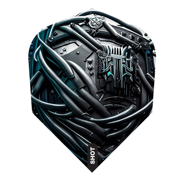 Shot AI Cyberpunk Small Standard Dart Flights-1-Premier Darts