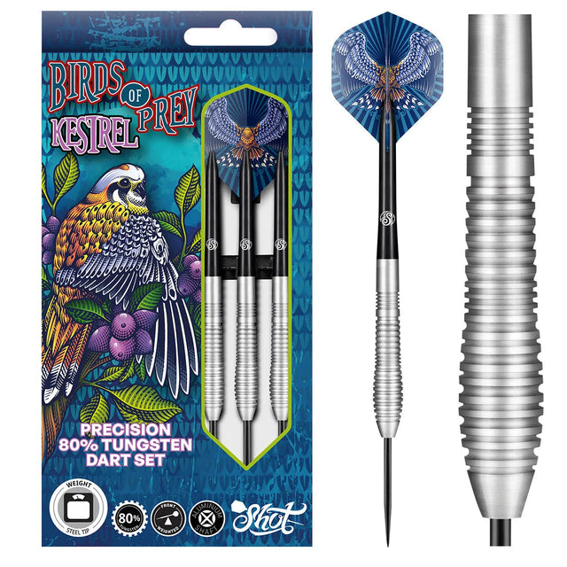 Shot Birds of Prey Kestrel 80% Tungsten Steel Tip Darts