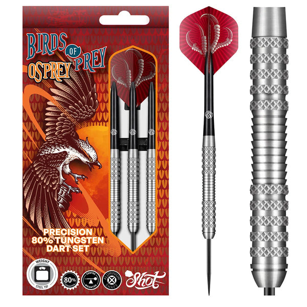 Shot Birds of Prey Osprey 80% Tungsten Steel Tip Darts-1-23 GRAM-Premier Darts