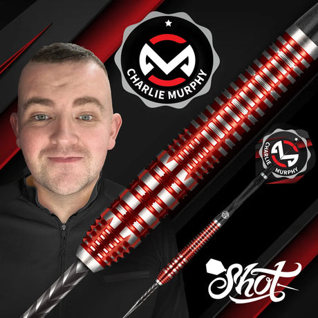 Shot Collab Pro Series Charlie Murphy 90% Tungsten Steel Tip Darts