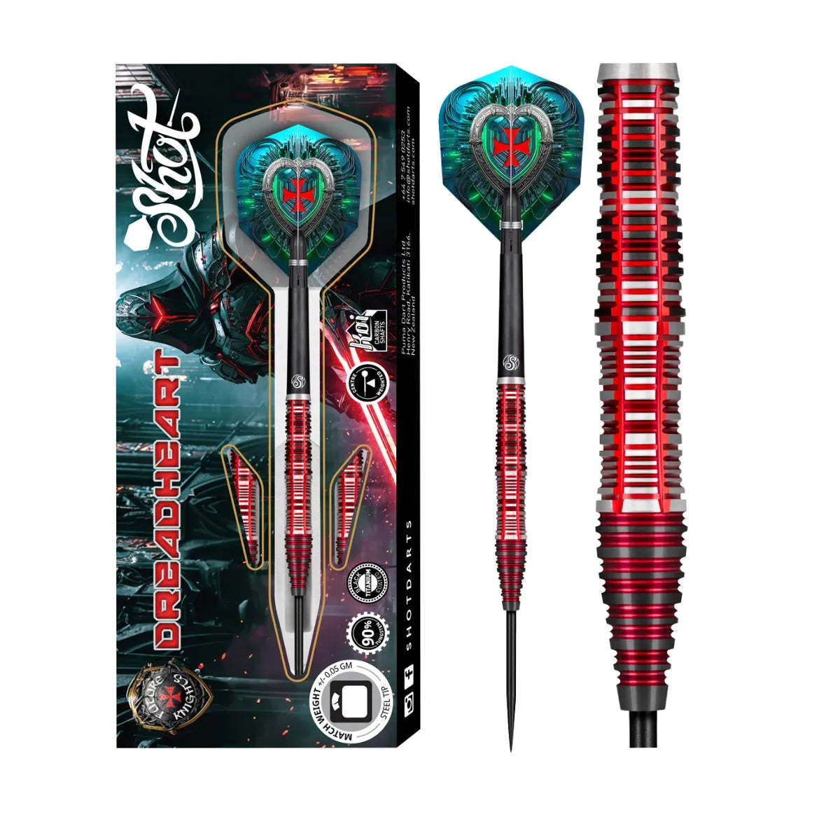 Darts And Dartboard Shot Future Knights Dreadheart Steel Tip Dart