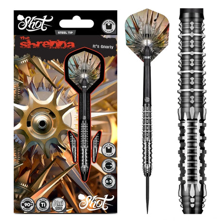 Shot Gnarly Shredda 90% Tungsten Steel Tip Darts-1-23 GRAM-Premier Darts