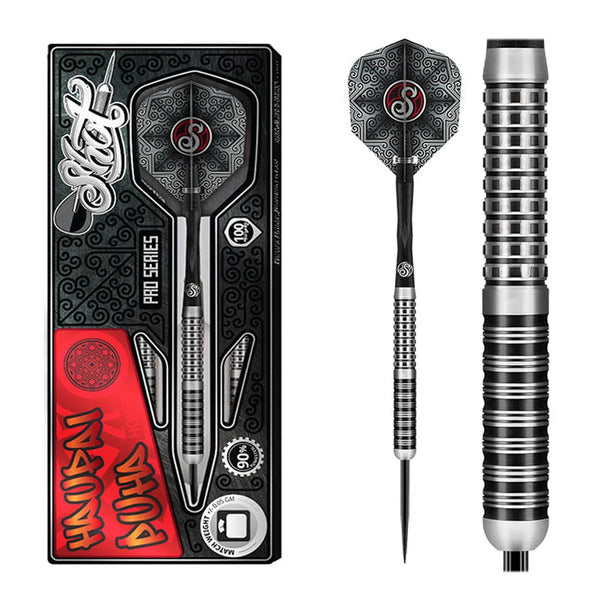Shot Haupai Puha 90% Tungsten Steel Tip Darts-1-24 GRAM-Premier Darts