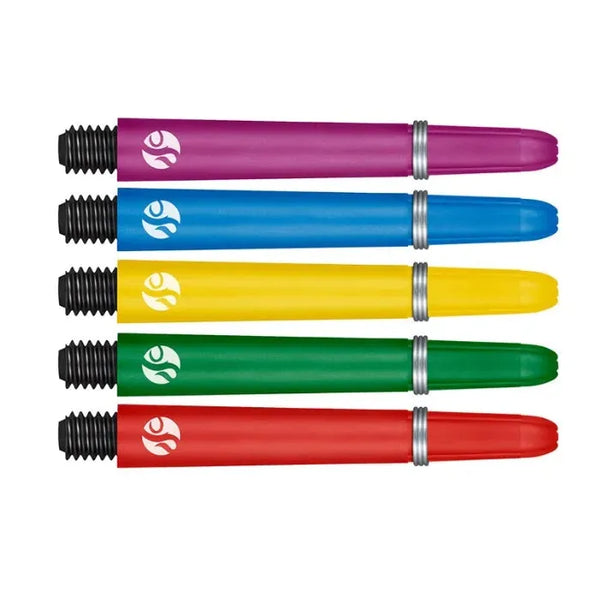 Shot Koi Carbon Coloured Dart Shafts-1-Blue-Short-Premier Darts