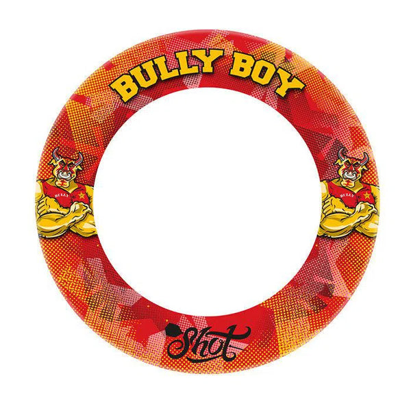Shot Michael Smith Bully Boy 1 Piece Dartboard Surround - Red-1-Premier Darts