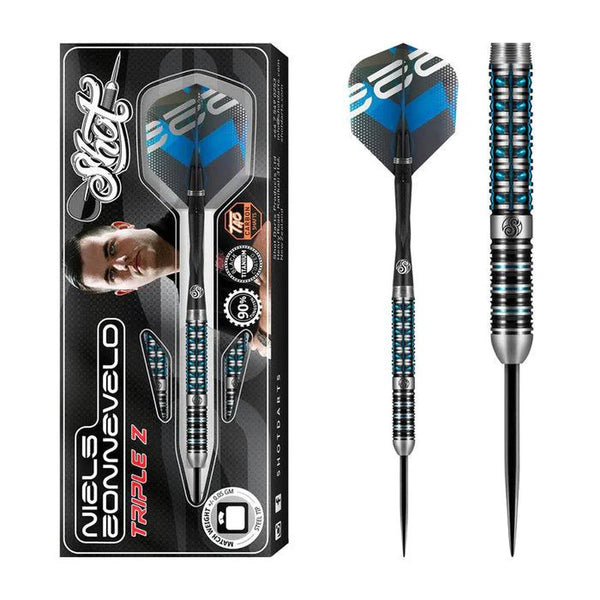 Shot Niels Zonneveld Triple Z 90% Tungsten Steel Tip Darts-1-23 GRAM-Premier Darts