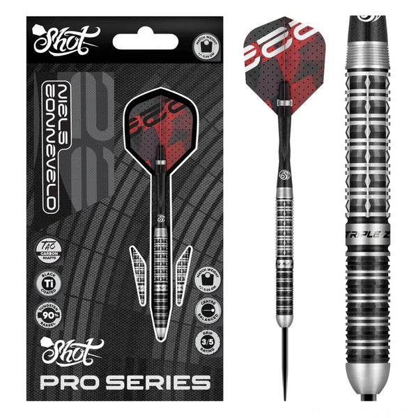 Shot Niels Zonneveld V2 90% Tungsten Steel Tip Darts-1-23 GRAM-Premier Darts
