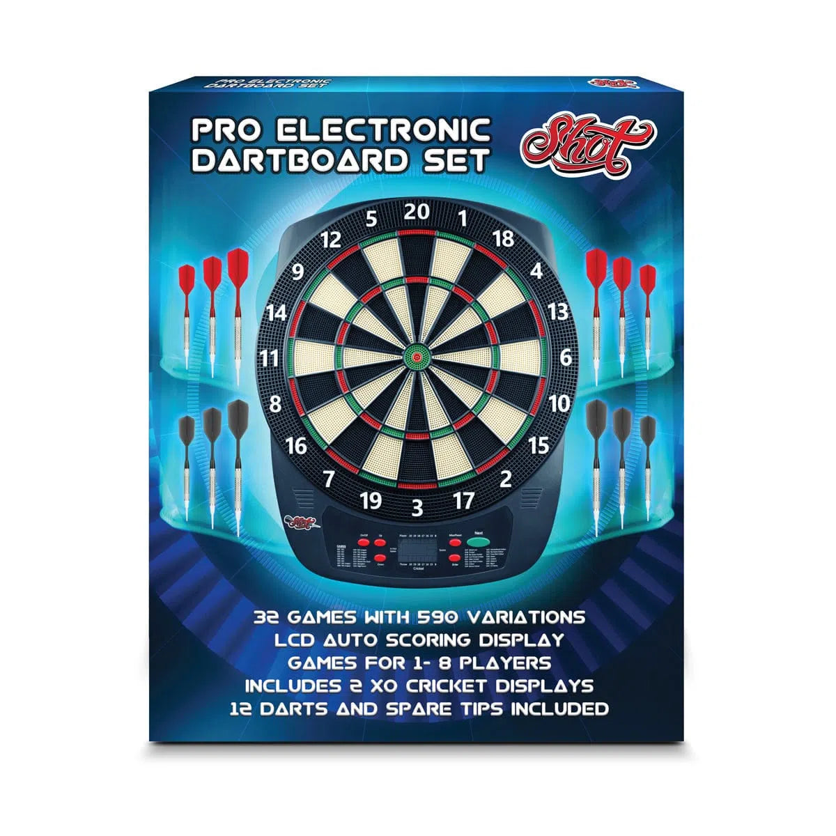 Magnetic Dart Board Game Set - 17 Inch, Safe For Kids & Adults, Easy Install, For Home, Office, Man Cave