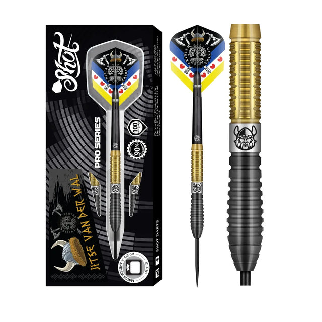 Shot Pro Series Jitse van der Wal 90% Tungsten Steel Tip Darts