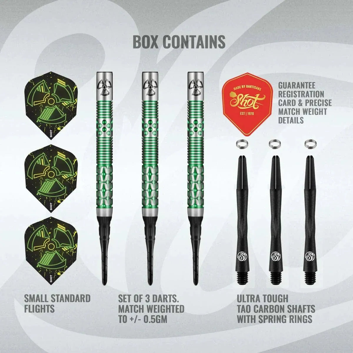 Shot Pro Series Stowe Buntz 2.0 90% Tungsten Soft Tip Darts-4-21 GRAM-Premier Darts