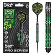 Shot Pro Series Stowe Buntz 2.0 Black 90% Tungsten Steel Tip Darts-1-23 GRAM-Premier Darts
