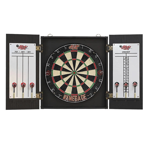 Shot Renegade Dartboard & Cabinet Set-1-Premier Darts