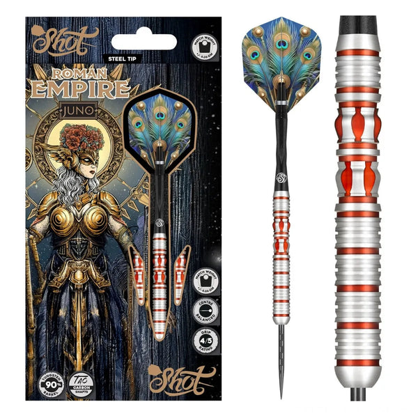 Shot Roman Empire Juno 90% Tungsten Steel Tip Darts-1-23 GRAM-Premier Darts