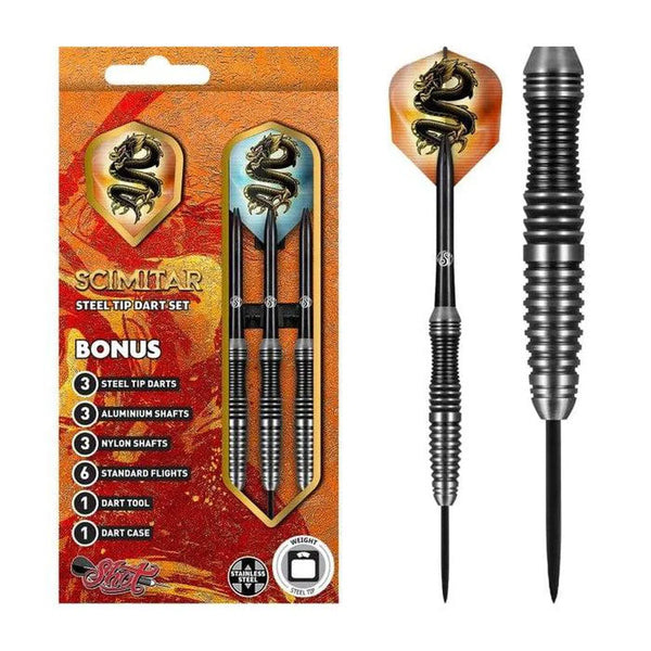 Shot Scimitar Stainless Steel Tip Darts-1-23 GRAM-Premier Darts