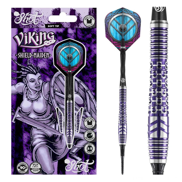 Shot Viking Shield Maiden 90% Tungsten Soft Tip Darts-1-18 GRAM-Premier Darts