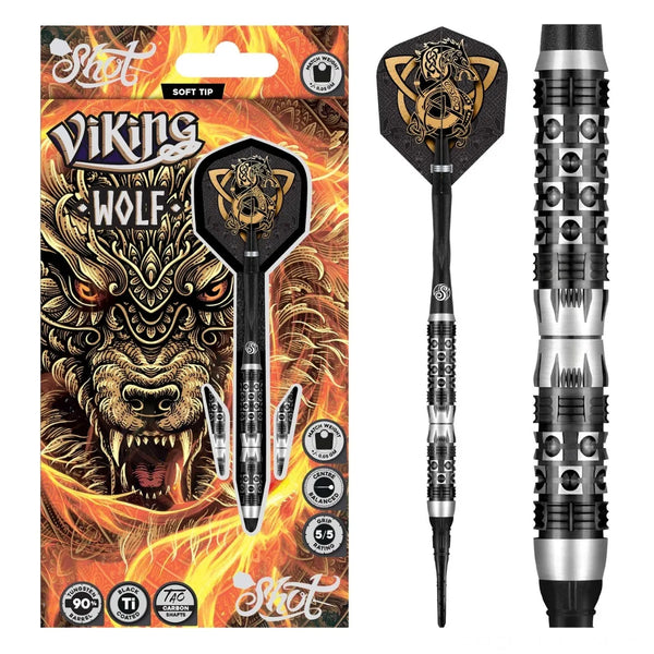 Shot Viking Wolf 90% Tungsten Soft Tip Darts-1-20 GRAM-Premier Darts