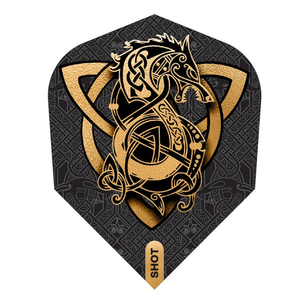 Shot Viking Wolf Small Standard Darts Flights-1-Premier Darts