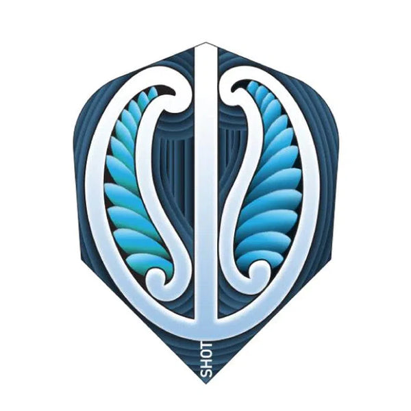 Shot Warrior Blue Standard No6 Flights-1-Premier Darts
