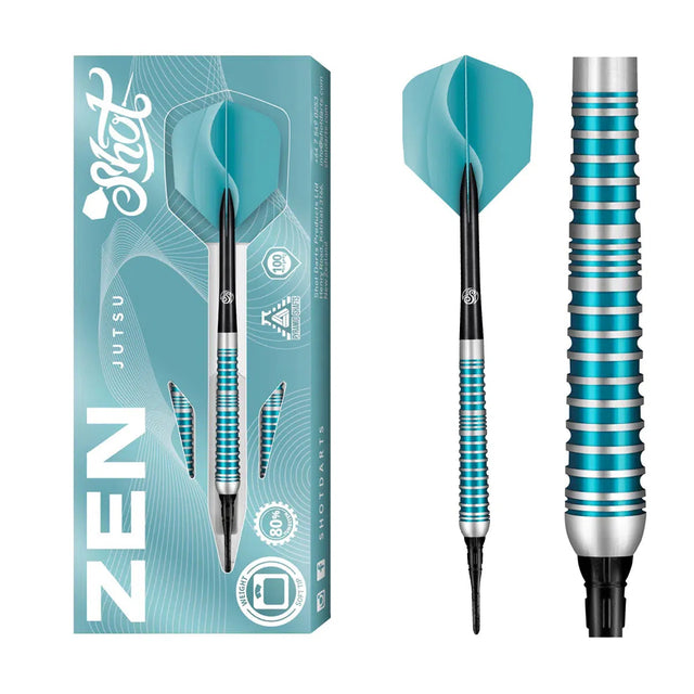 Shot Zen Series Jutsu 2.0 80% Tungsten Soft Tip Darts