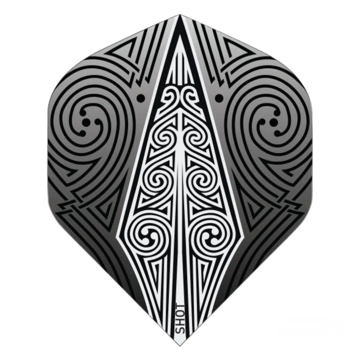 Shot Odins Spear Black Standard No2 Flights-1-Premier Darts