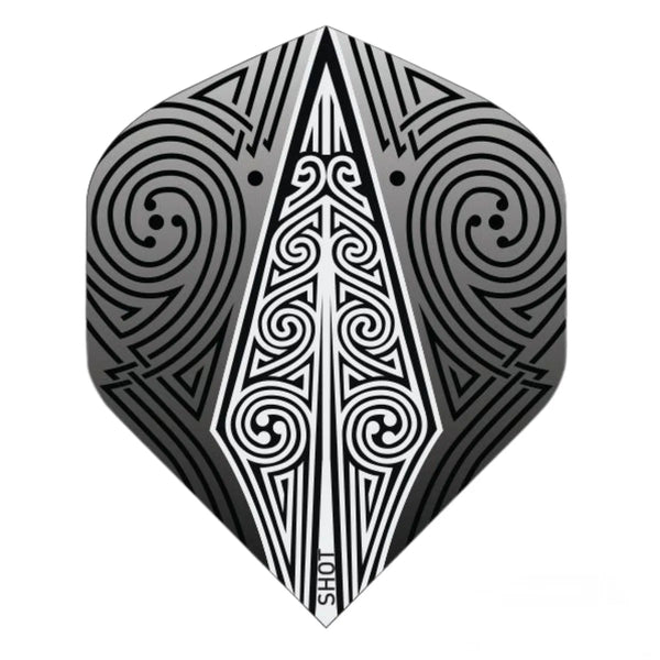 Shot Odins Spear Black Standard No2 Flights-1-Premier Darts