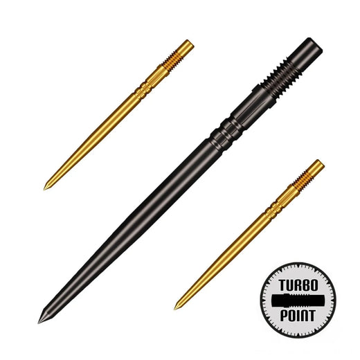 Shot Turbo Steel Tip Points-1-Black-30mm-Premier Darts