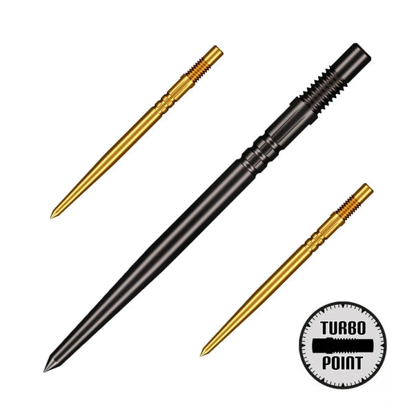 Shot Turbo Steel Tip Points-1-Black-30mm-Premier Darts